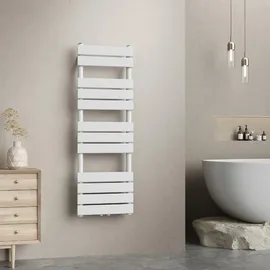 neu.haus Handtuchheizkörper 1200 x 400 mm 528 W weiß Mittelventil