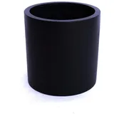eleganteinrichten Elegant Einrichten Pflanzkübel Fiberglas Zylindrisch D50xH50cm Schwarz-matt