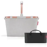 reisenthel Carrybag Frame Twist Sky Rose + Organizer Black - Funktionaler Taschen-Organizer: Für noch mehr Ordnung in Ihrer reisenthel Einkaufskorb