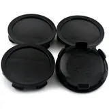 LFLYL 4 Stück Felgen-Nabenkappe 74 mm 70 mm Radmittenabdeckung für Autorennen M608 M242 S2000 Refits Styling Accessroies Schwarz