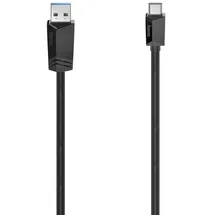 Hama USB-C auf USB-A 1 m Schwarz