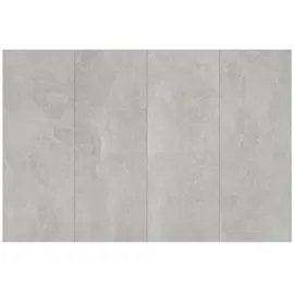 vidaXL Kopfteil mit Nachttischen Betongrau Holzwerkstoff