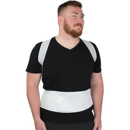 Hydas Geradehalter mit Stützgürtel, XXL - unterstützt eine aufrechte Körperhaltung, Haltungskorrektur, Made in Germany