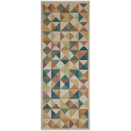 Andiamo Läufer Sedona, Karo Multicolor, 80 x 200 cm