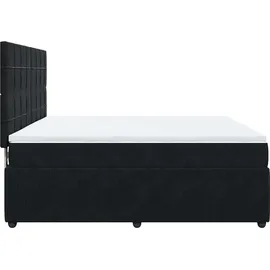 vidaXL Boxspringbett 180 x 200 cm Schwarz