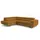 storez24 Eckcouch Textil 3-Sitzer Gold