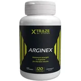 L Arginin 2500 mg - Kurkuma, Grüner Kaffee, Grüner Tee, Kupfer, Pantothensäure, Bambus - 120 Vegane Kapseln - Leistungsbooster für Sportler - Arginex XTRAZE