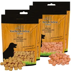 Schecker Hundeleckerli - Mini-Tiere getreidefrei klein fettarm Futter 4x500 g