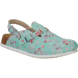 Birkenstock Clog Kay Flowers Gr.36 flower field mint Obermaterial:Birko-Flor