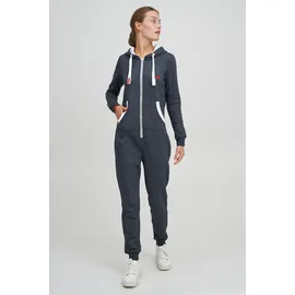 Oxmo Jogginganzug dunkelblau / blutrot / weiß XS