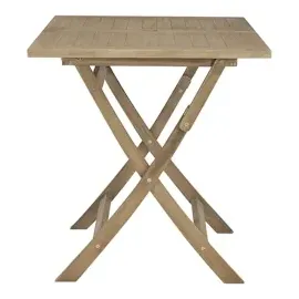 vidaXL Gartentisch Klappbar Grau 120x70x75 cm Massivholz Teak