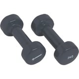 Donic Schildkröt Schildkröt 960206 - Vinyl-Hanteln, 2,0 kg Set, anthrazit, Heim-Fitnessgerät