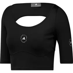 adidas STELLA MCCARTNEY Croptop Damen in black, Größe S - schwarz