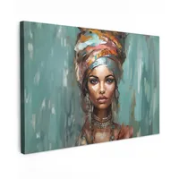 MuchoWow Leinwand Bilder Abstraktes Porträt | Gr.: 150 x 100%, cm,