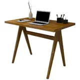 Xlmoebel Computertisch Schreibtische Designer Laptoptische Kompakter Schreibtisch Luxuriöse (Computertisch), Hergestellt in Europa braun