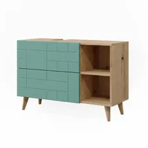 Vicco Waschbeckenunterschrank Rudi 90 x 59 cm, mit 2 Schubladen