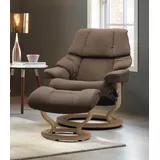 Stressless Stressless® Relaxsessel »Reno«, mit Classic Base, Größe S, M & L, Gestell Eiche, braun