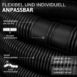 tillvex Poolschlauch schwarz 50 m