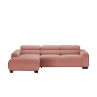 Jette Home Ecksofa   Flirt , rosa/pink , Maße (cm): B: 258 H: 84 T: 179