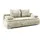 werk2 Schlafsofa WERK2 "Biggi komfortabel & elegant, Schlaffunktion, Bettkasten, Breite 206 cm", beige (natur), B:206cm H:88cm T:91cm, 100% Polyester, Sofas, Schlafsofa, inkl. losen Kissen, Bouclé APHRODITE, Natur