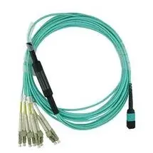 BlueOptics LWL MTP/4xLC Breakout Kabel OM3 3 Meter