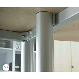 Hammerbacher Schreibtisch VHS19 Nussbaum / Silber