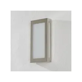 CMD Außenwandleuchte Edelstahl 28 x 14 cm 1er Set silber