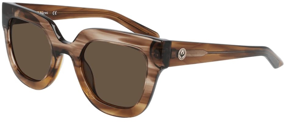 Dragon Damen Dr Purser Sonnenbrille, Gris Caramel Gradient/Ll Brown