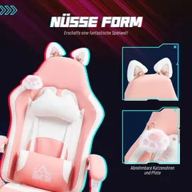 Homcom Gaming Stuhl Rosa