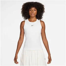 Nike Damen Tanktop Sportswear Rib Tight Tank IH7956-100 XL - White/Black - XL