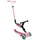 GLOBBER Go-Up Active Lights 3 in 1 Dreirad Laufrad und Scooter 120/80 mm 3-Rädrig Höhenverstellbar Pastellrosa