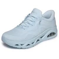 SKECHERS Uno Glide-Step Air Gliders Sneaker, Light Blue Mesh, 38
