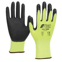 NITRAS "NEON" Strickhandschuhe 3515-L , 1 Karton = 144 Paar, Größe L (8)