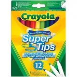 Crayola Supertips Filzstifte 12 St. Ausgewählte Farben