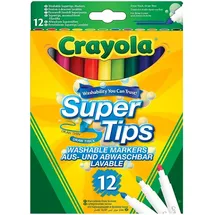 Crayola Supertips Filzstifte 12 St. Ausgewählte Farben