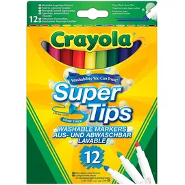 Crayola Supertips Filzstifte 12 St. Ausgewählte Farben