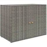 vidaXL Gartenschrank 100 x 55,5 x 80 cm Grau