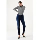 GARCIA High-waist-Jeans »Celia superslim«, Gr. 33 - Länge 30, dark used, , 36267143-33 Länge 30