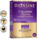 BIOXCIN Collagen & Biotin Volumen Shampoo 300ml - Für Dickeres, Stärkeres & Fülligeres Haar - Gegen Haarausfall - Alle Haartypen