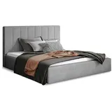 petits-meubles Boxspringbett 160 x 200 cm Grau