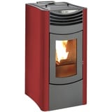 KALOR Pelletkamin | Ermetica 98 Nux Mod 10C | 9,3 kW | Bordeaux