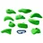 Entre Prises Kletterwand Flakes Jugs L 1, 10 Klettergriffe Fluo grün