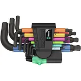 WERA Winkelschraubendrehersatz 950/9 9-tlg.Ku.-Halter SW 1,5-10mm kurz Kugelk.WERA