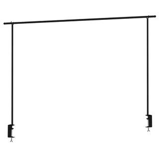 möbel jack Deko-Tischgestell LASSANDA, Schwarz - Metall - B 176 cm - ausziehbar