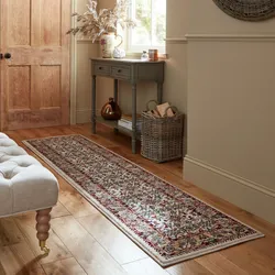 Teppich FLAIR RUGS "Sandford", beige (natur), B:60cm H:12mm L:230cm, Kunstfaser, Teppiche, Sandford Vintage gemusterter Teppich