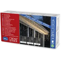 Konstsmide Lichtervorhang LED 15 m Bernstein 200 Dioden