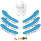 Verbesserter Katzenbrunnenfilter, Vierfachwirkungsfilter Für Katzenbrunnen, 6-teiliges Ersatzfilterset Für Automatische, Leise Trinkbrunnen Für Katzen Und Hunde, 1,8 L – Crezuo