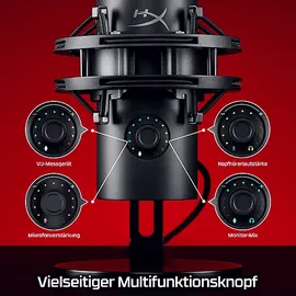 Kingston HYPERX QuadCast 2 S - USB Standmikrofon, Schwarz