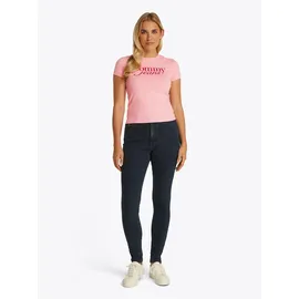 Tommy Hilfiger Tommy Jeans T-Shirt TJW 2PACK ESSENTIAL LOGO TEE (Packung, 2-tlg) mit Logodruck rosa XL (42)