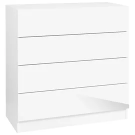 borchardt Möbel Vaasa 76 x 79 x 35 cm Weiß matt / Weiß hochglanz